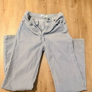 Re/Done Sky Blue Corduroy Trousers